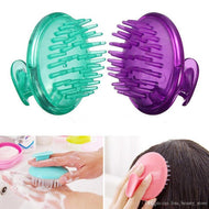 3 Brosse pour Massage Cheveux Cuir et shampoing - Silicone