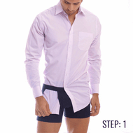 TUCKED TRUNKS BLACK (1 BRIEF)
